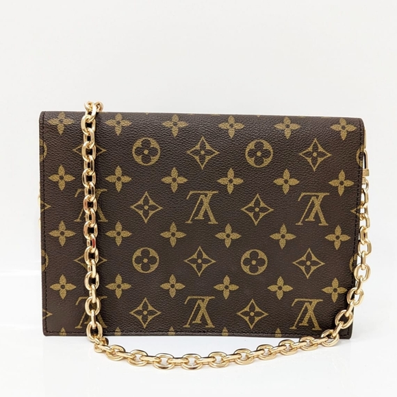 ✨️💎Excellent conditio Authentic Louis Vuitton Pochette Rabat Monogram 23 Clutch - Picture 8 of 17